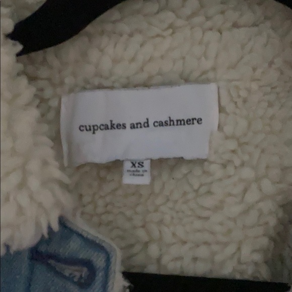 Cupcakes+Cashmere Embroidered Denim Sherpa Jacket - Picture 4 of 6